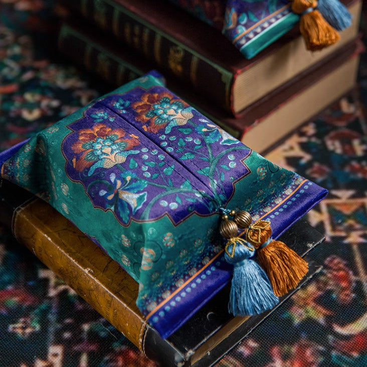 2design ethnic flower tissue case