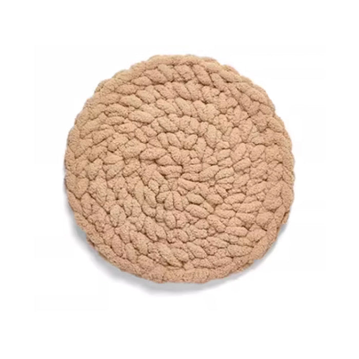 5color knit round cushion