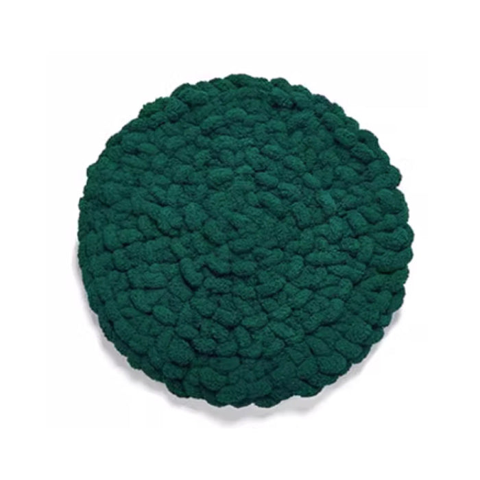 5color knit round cushion