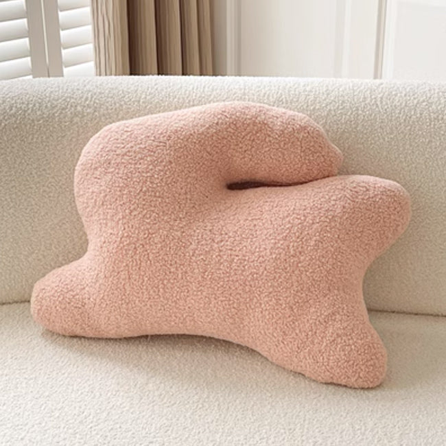 5color boa rabbit cushion