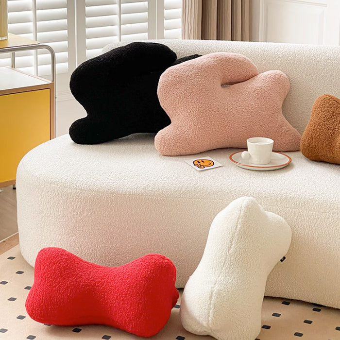 5color boa rabbit cushion