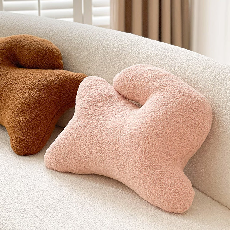 5color boa rabbit cushion