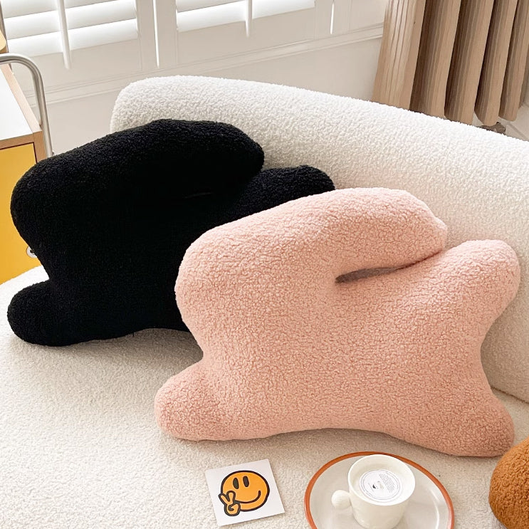 5color boa rabbit cushion