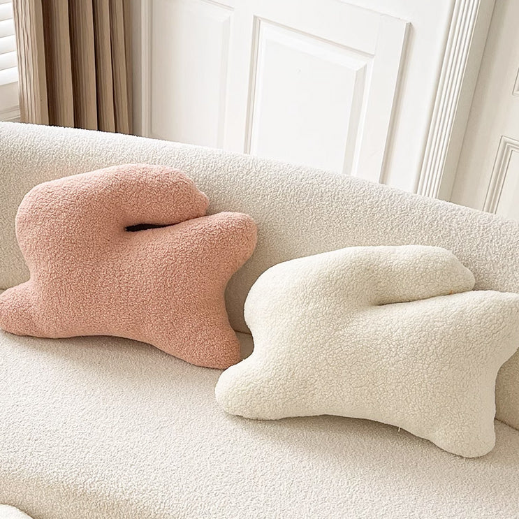 5color boa rabbit cushion