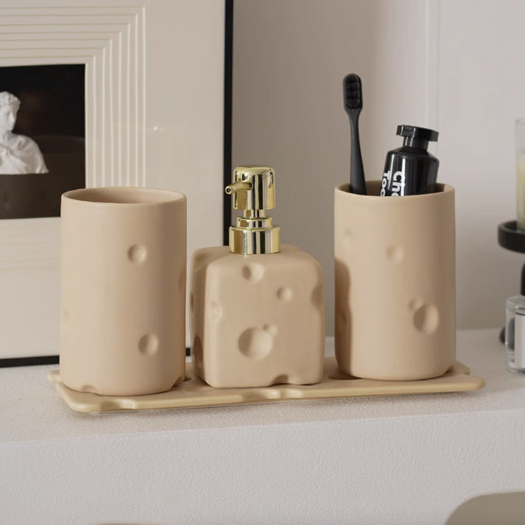 5color cheese soap dish & mug