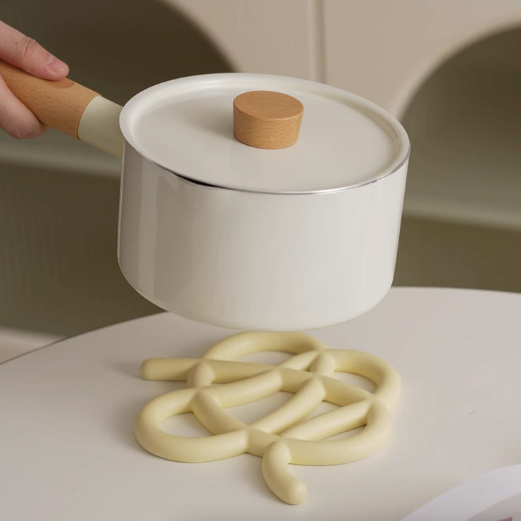 6color knot trivet mat