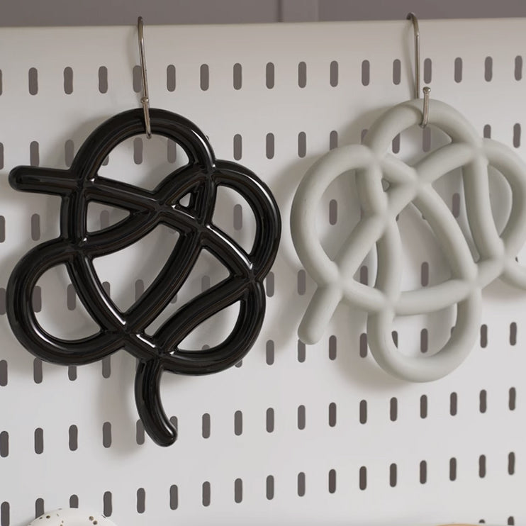 6color knot trivet mat