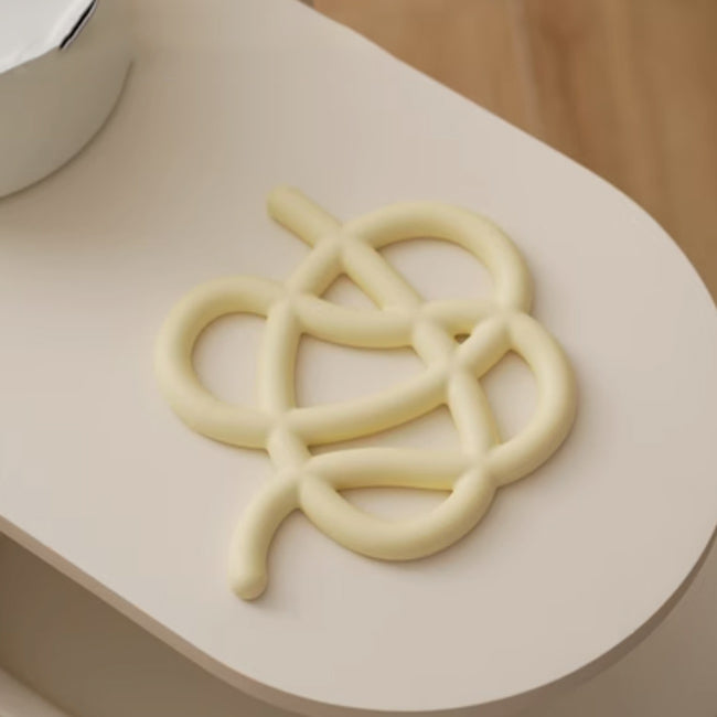 6color knot trivet mat