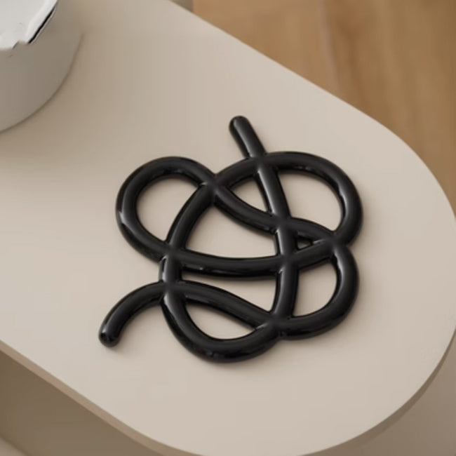 6color knot trivet mat