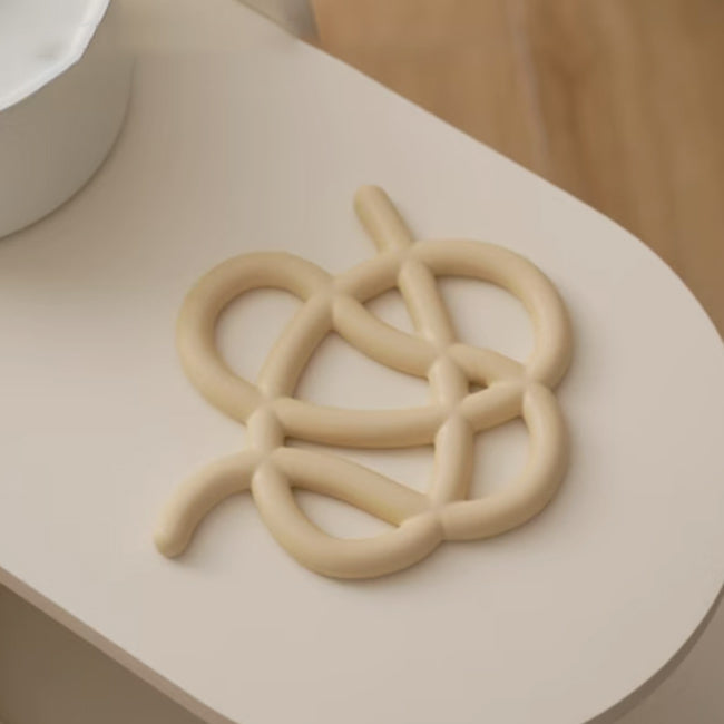 6color knot trivet mat