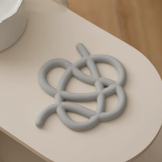 6color knot trivet mat