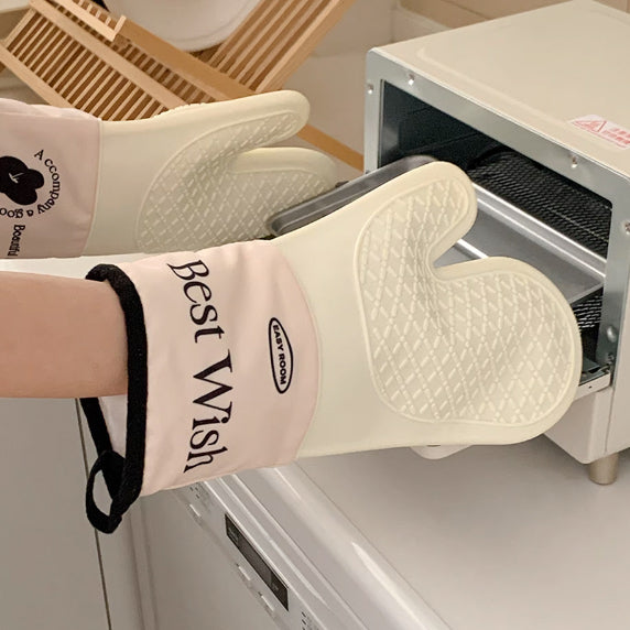 2design bicolor logo mittens