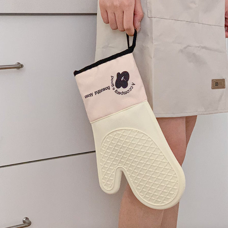 2design bicolor logo mittens