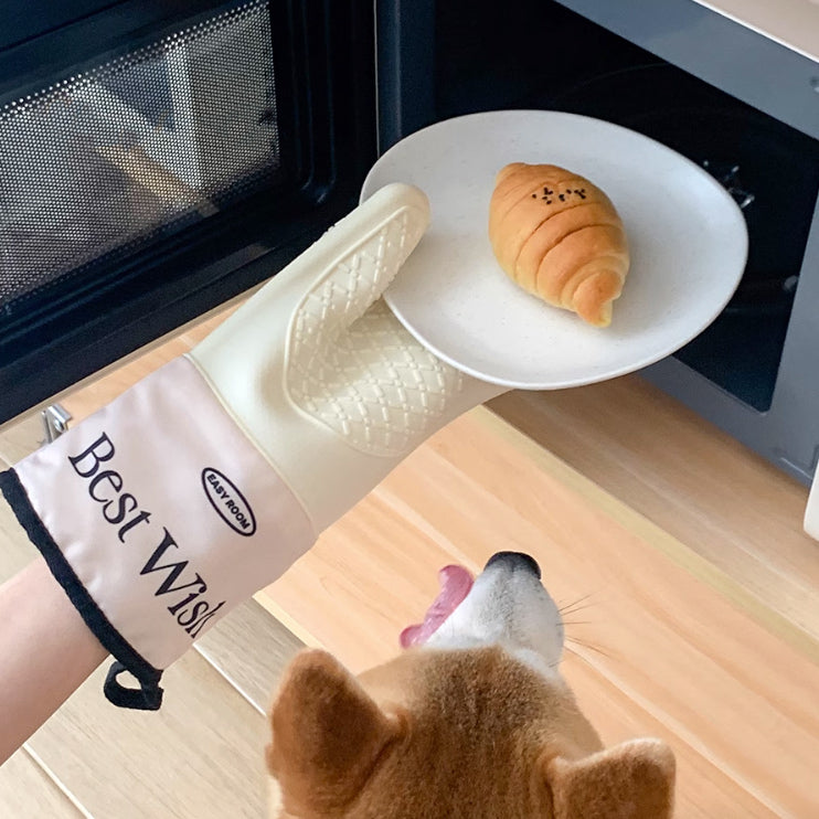 2design bicolor logo mittens