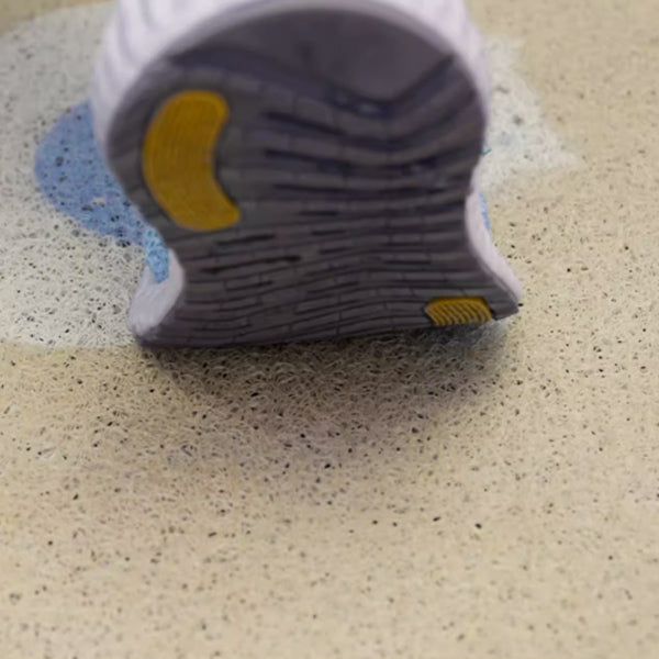 4design two tone flower door mat