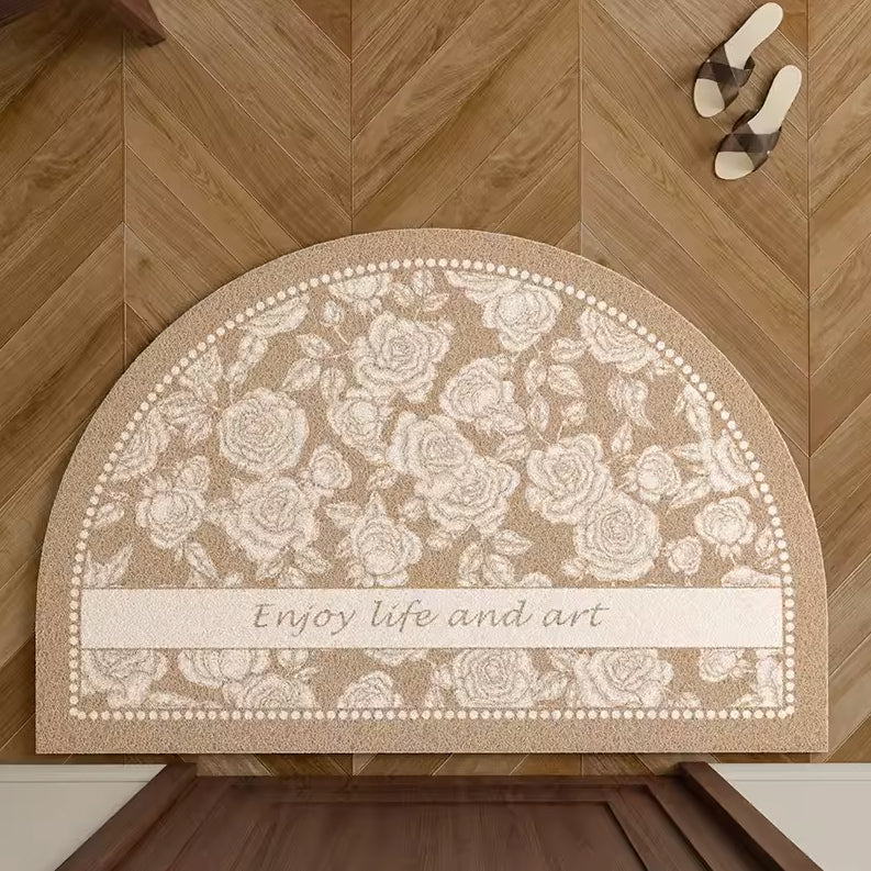 8design enjoy art flower door mat