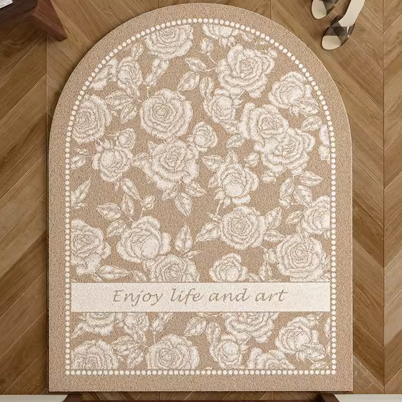 8design enjoy art flower door mat