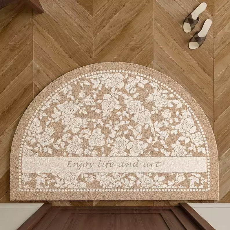 8design enjoy art flower door mat