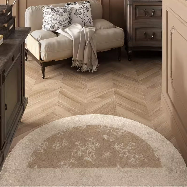 4design two tone flower door mat