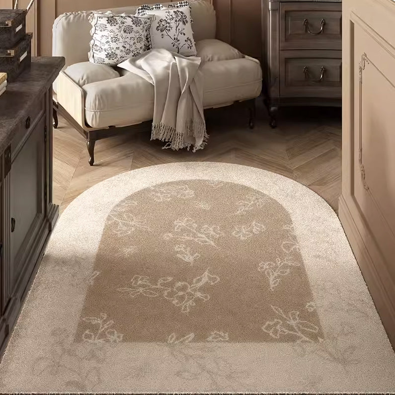 4design two tone flower door mat