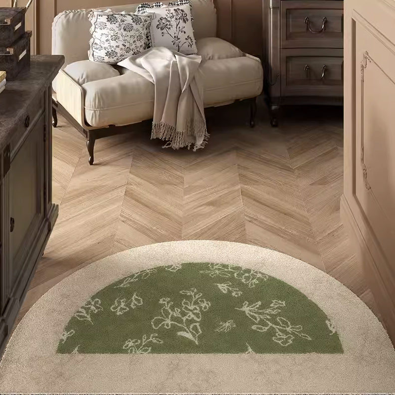 4design two tone flower door mat