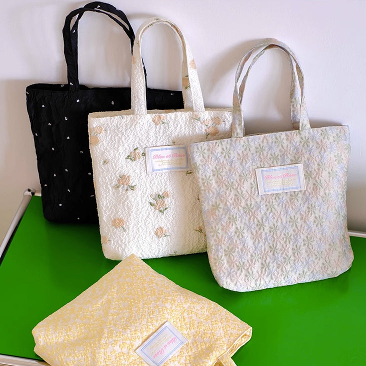 4design jacquard flower mini bag