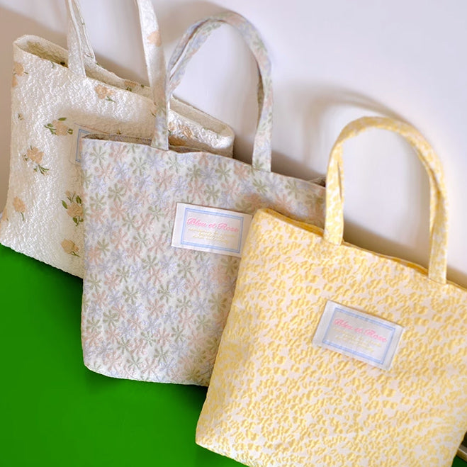4design jacquard flower mini bag
