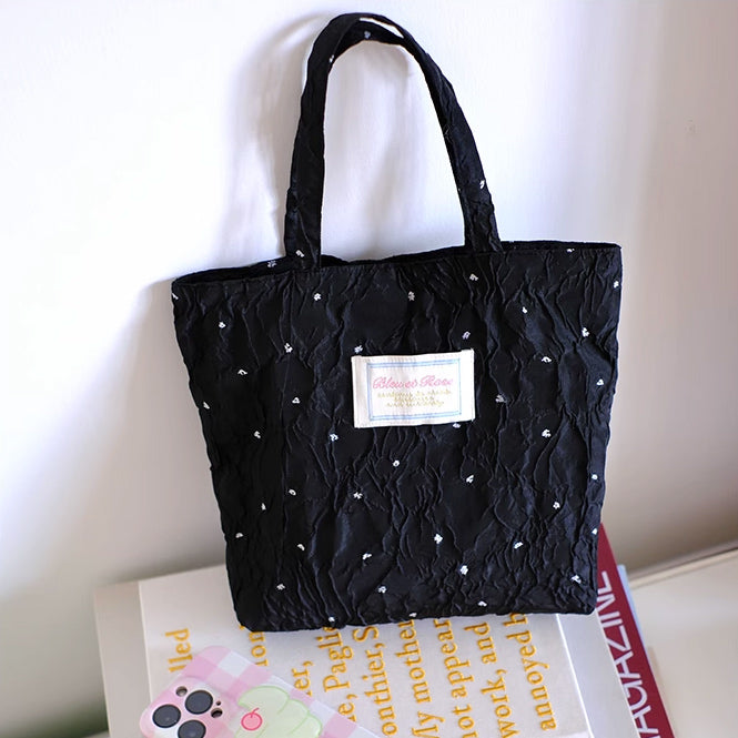 4design jacquard flower mini bag