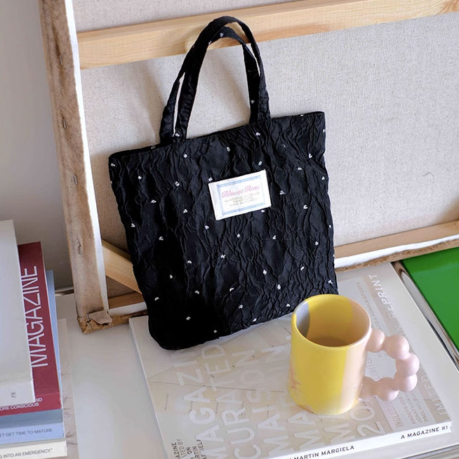 4design jacquard flower mini bag
