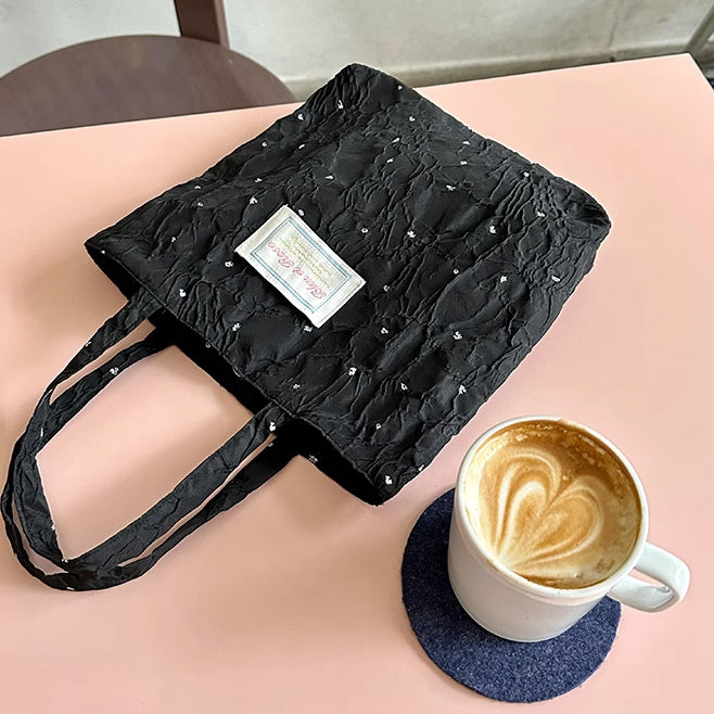 4design jacquard flower mini bag