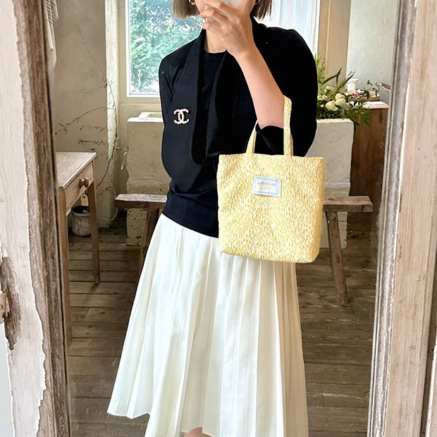 4design jacquard flower mini bag