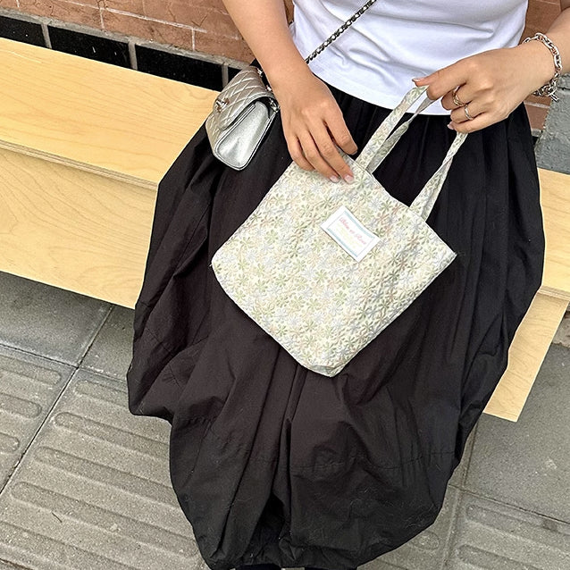 4design jacquard flower mini bag
