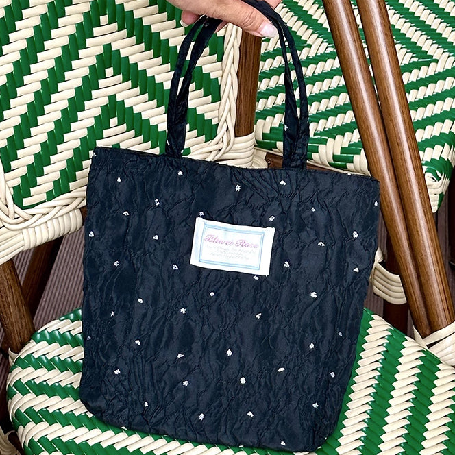 4design jacquard flower mini bag