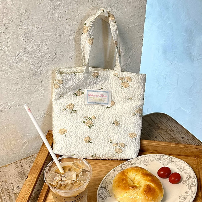 4design jacquard flower mini bag