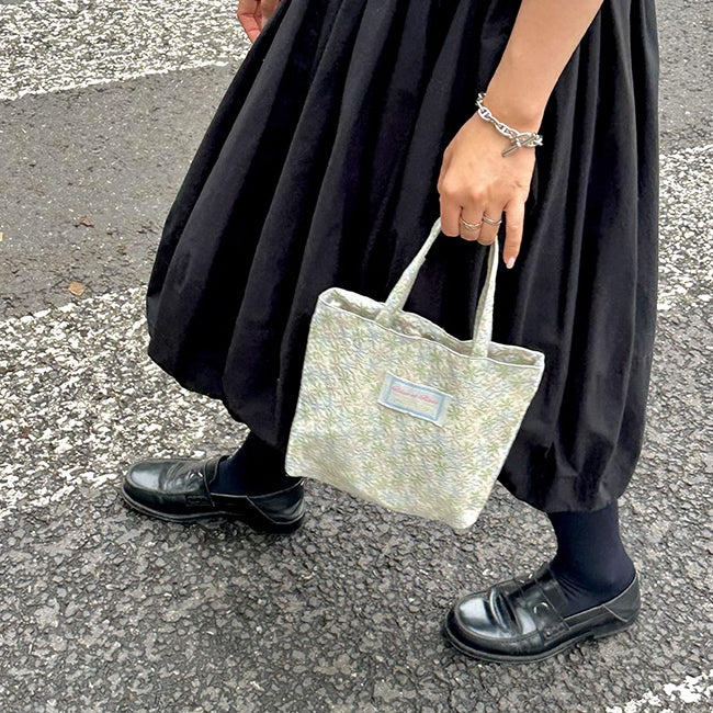 4design jacquard flower mini bag