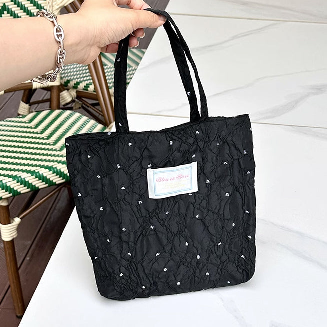 4design jacquard flower mini bag