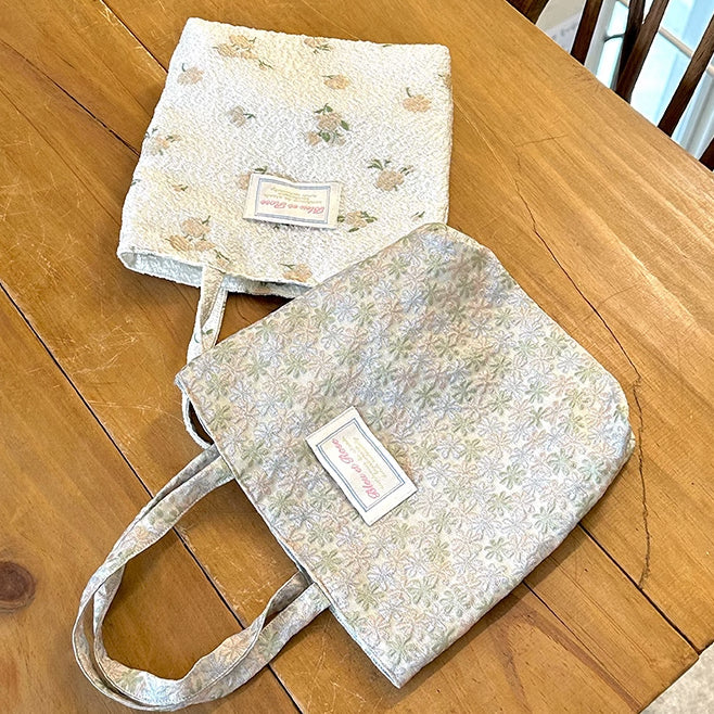 4design jacquard flower mini bag