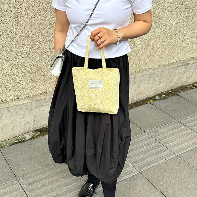 4design jacquard flower mini bag
