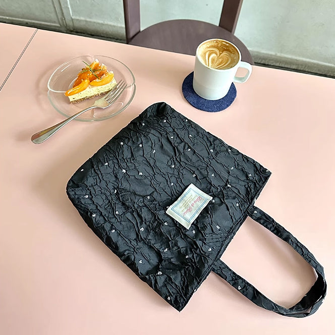 4design jacquard flower mini bag