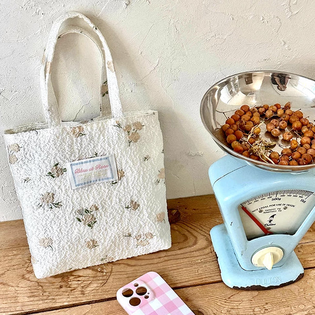 4design jacquard flower mini bag