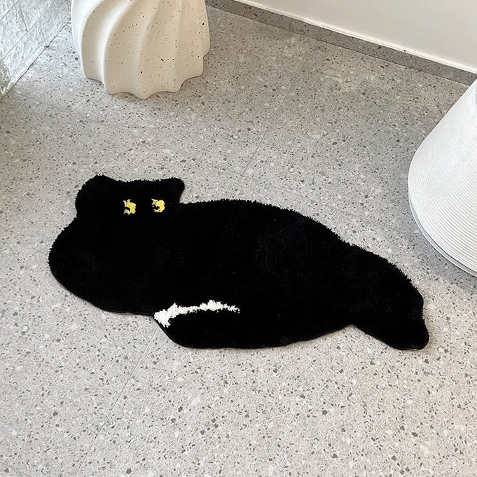 2design black cat mat