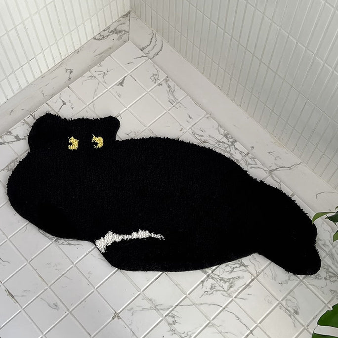 2design black cat mat