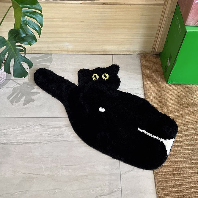 2design black cat mat