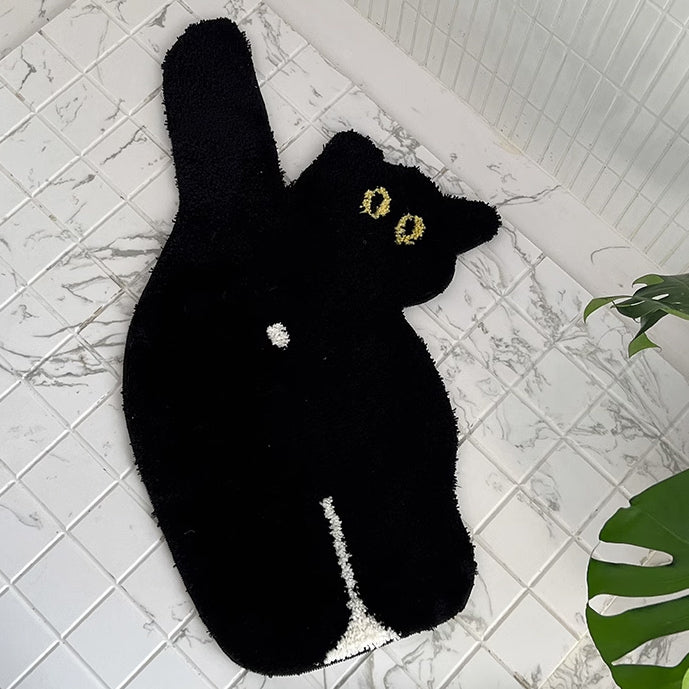 2design black cat mat