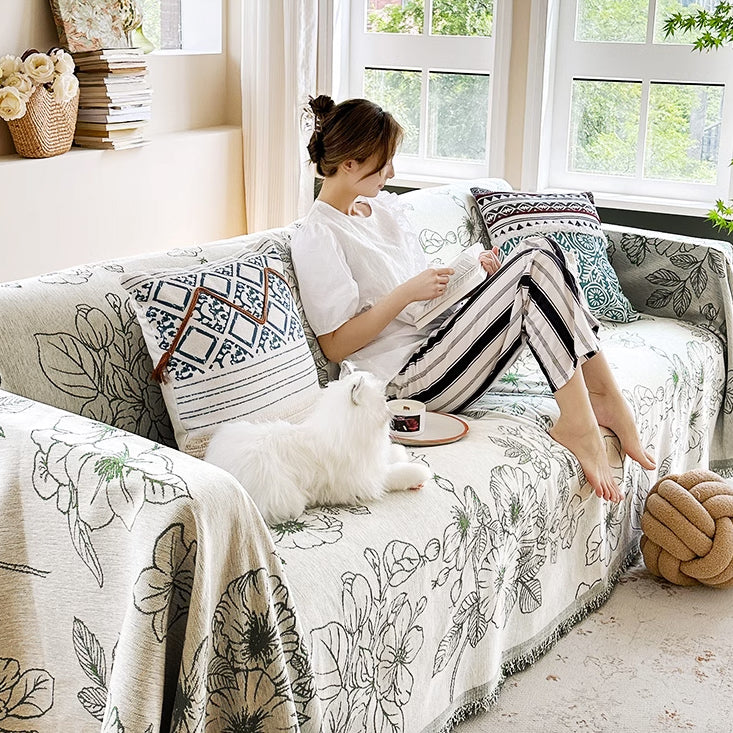 4color secret garden sofa cover