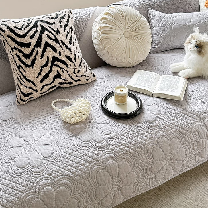 5color embossed flower cushion