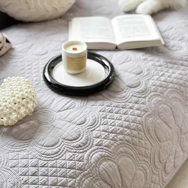 5color embossed flower sofa cover