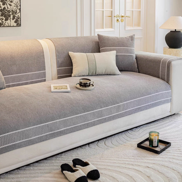 3color simple line sofa cover