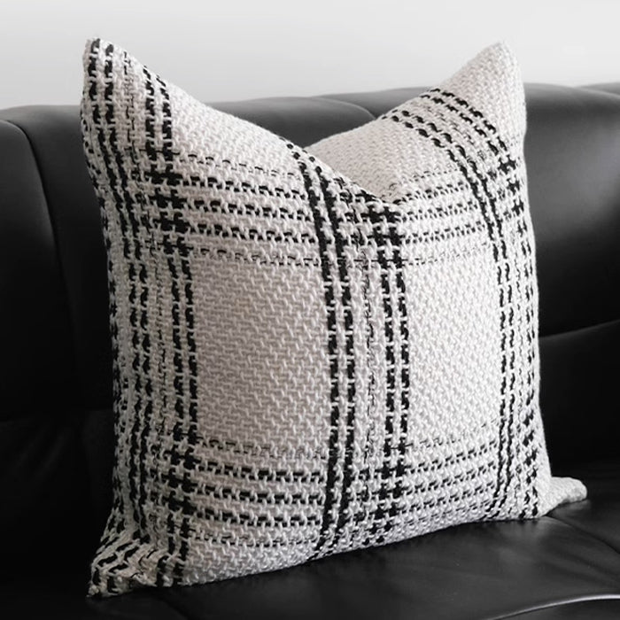 2design monotone check cushion