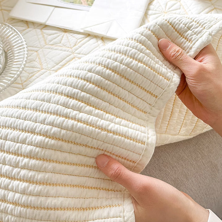 3design white stitch sofa cover